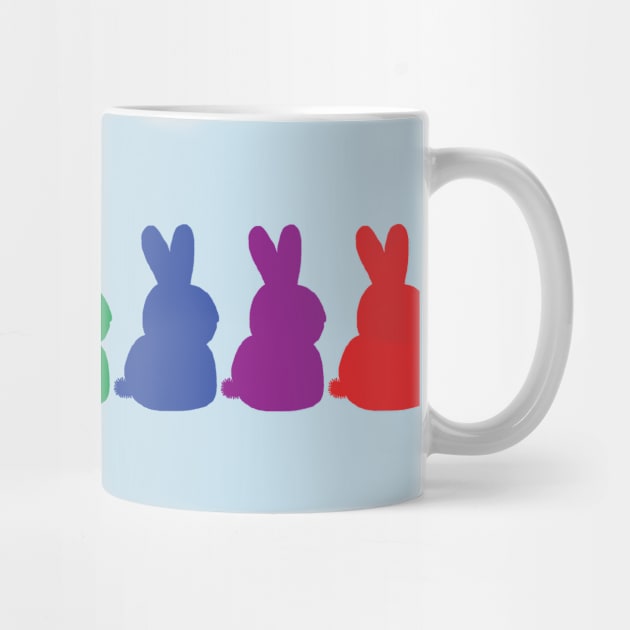 Colorful Bunnies Pride Rainbow by ellenhenryart